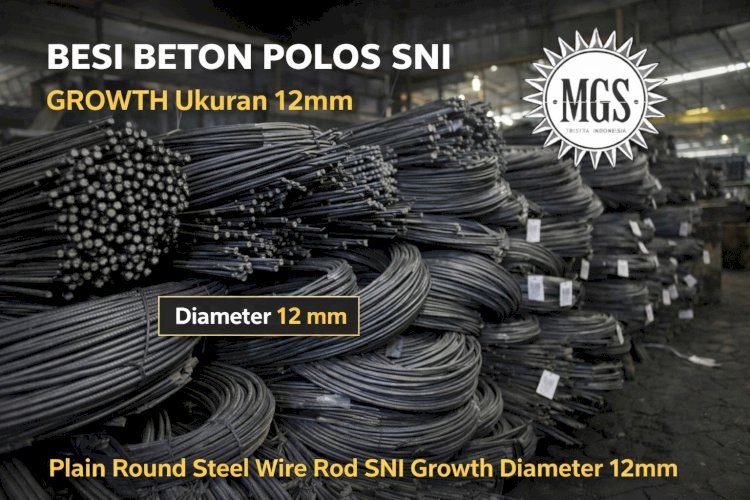 Besi Beton Polos SNI Growth Ukuran 12mm