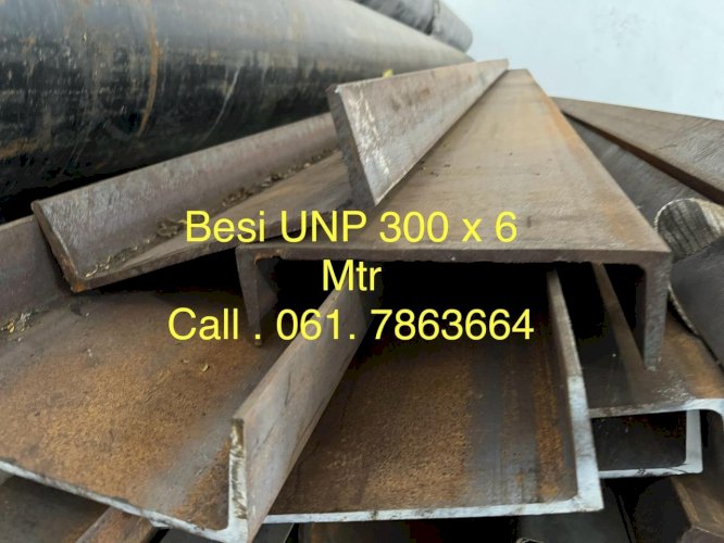 Besi UNP 300 x 6 M